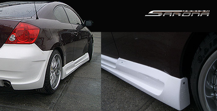 Custom Scion TC  Coupe Side Skirts (2005 - 2008) - $375.00 (Part #SN-002-SS)